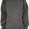 JUMPER, WOOL, ROLL-NECK, CHARCOAL