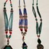 TIBETAN 3 STRAND NECKLACE WITH PENDANT (50-60)gm