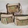 HEMP & COTTON SHOULDER BAG, TWO TONE , BULK , 12PKT @$8.50