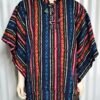 PONCHO, BRUSHED COTTON