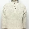 JUMPER, WOOL WITH FLEECE LINING, BEIGE,