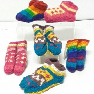 SLIPPERS, KIDS, WOOL, SLIPPERS, FLEECE LINED, only natural left