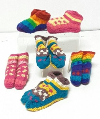 SLIPPERS, KIDS, WOOL, SLIPPERS, FLEECE LINED, only natural left