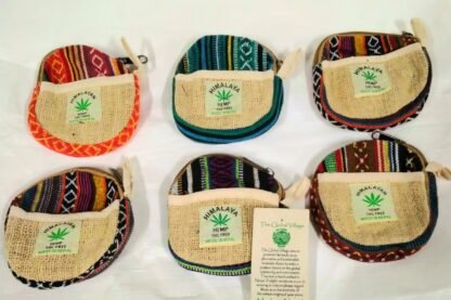HEMP & COTTON , ROUND PURSE, 12pk @ $1.95