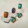 TIBETAN FASHION RING, large stone