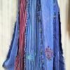 COTTON PANEL SKIRT with Fringe,