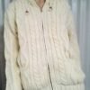 WOOL, BEIGE CABLE KNIT, JACKET, with HOOD, normally $58.95