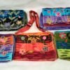 RECTANGULAR SLASH STYLE FLAP BAG, floral designs